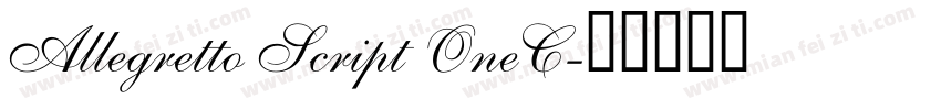 Allegretto Script OneC字体转换